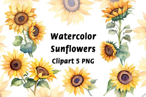 Download Watercolor Sunflower Clipart - Watercolor Collection