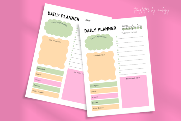 Download Cute Aesthetic Daily Planner Template - Template Collection
