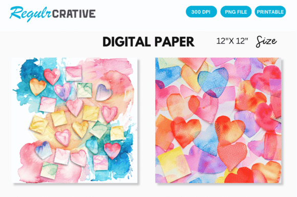 Download Love Sticky Notes Watercolor Paper - Watercolor Collection