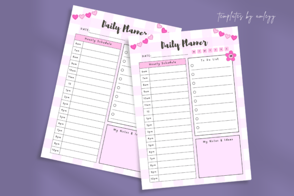 Download Cute Aesthetic Daily Planner Template - Template Collection